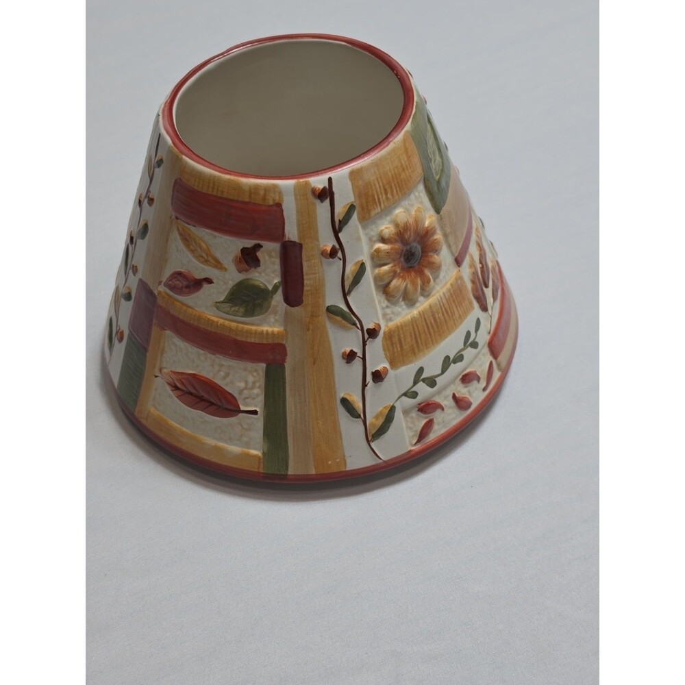 Yankee Candle Ceramic Fall Harvest lamp shade Country Home Decor